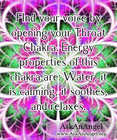 Find Your Voice By Opening Your Throat Chakra Energy Properties Of This Chakra Are Water It