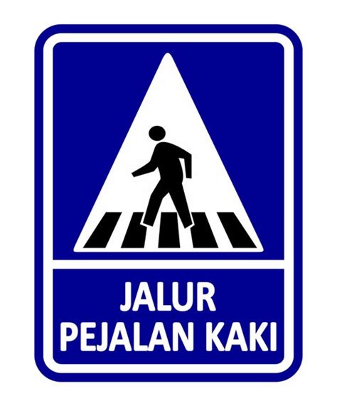 69 Rambu Pejalan Kaki