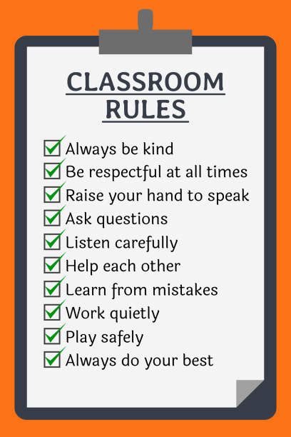 Classroom Rules Illustrations Royalty Free Vector Graphics And Clip Art