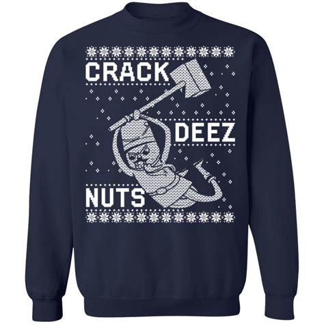 Crack Deez Nuts Christmas Sweater Hoodie
