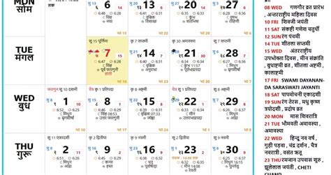 March Hindu Calendar 2023 Archives Grahgochar