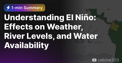 Understanding El Niño Effects On Weather River Levels And Water
