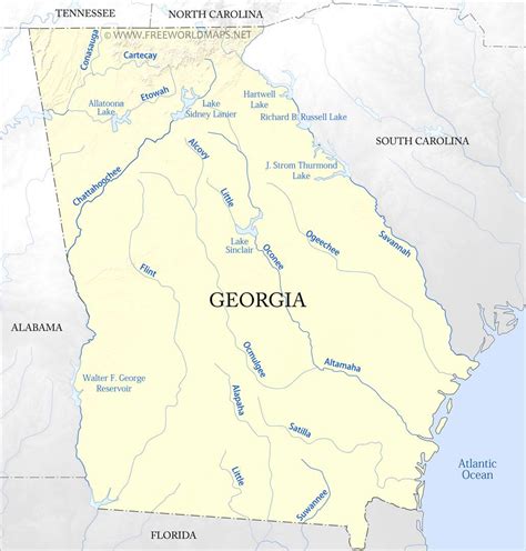 Map Of Florida And Georgia Border