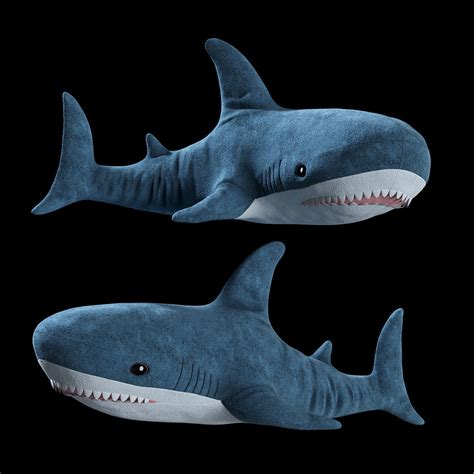 Soft Plush Toy Shark Ofblahaj 3d Model Cgtrader