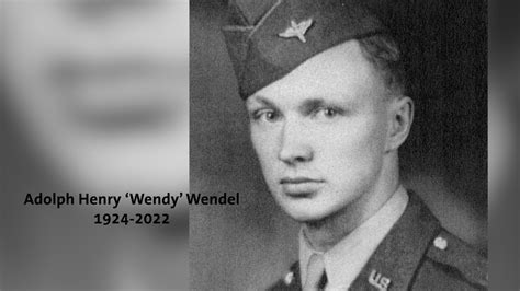 In Memory Of Bloomington Veteran Adolph Wendel Youtube