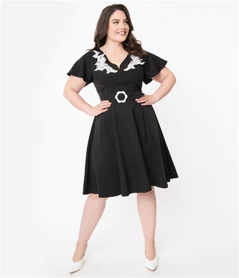 Vintage Style 1940s Plus Size Dresses
