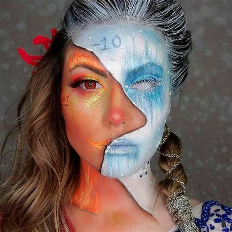 Stunning Half Face Makeup Art Half Face Makeup Face Art Makeup Creative Makeup Looks