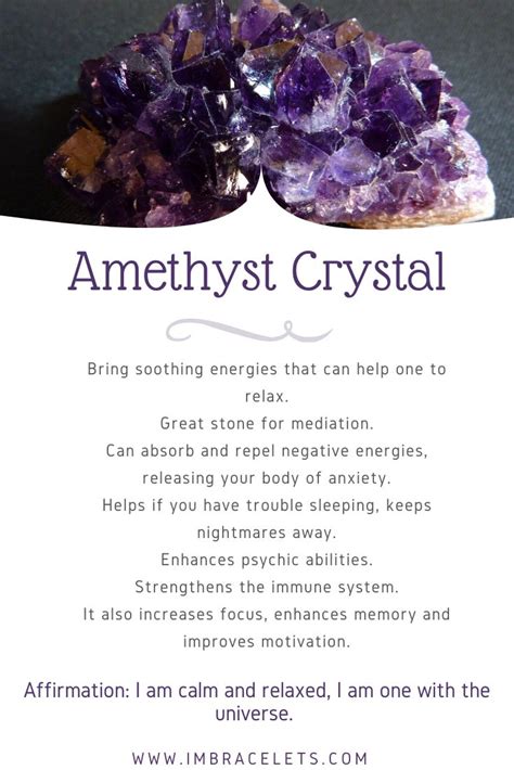 Amethyst Crystal Benefits And Uses Crystal Healing Stones Crystal