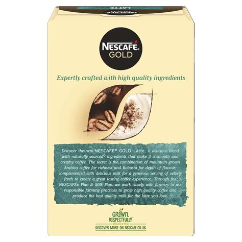 Nescafe Gold Latte Instant Coffee 8 X 155g Sachets Buy Online In