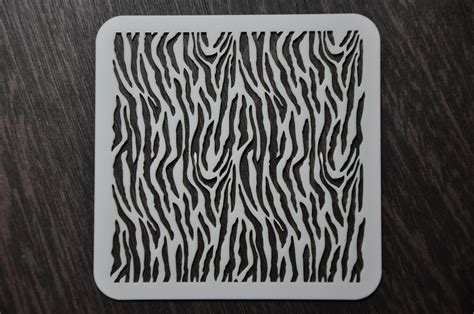 Zebra Pattern Stencil Zebra Print Stencil Zebra Stencil Etsy