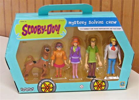 2001 Scooby Doo Mystery Solving Crew Figures Shaggy Fred Daphne Velma Scooby Nib 1874405521