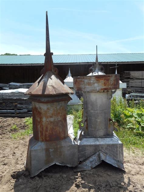Antique Vintage Old Original Barn Cupola Galvanized Tin 2 Available