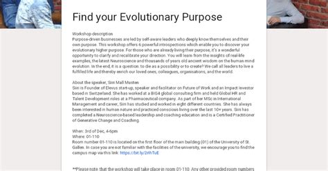 Find Your Evolutionary Purpose