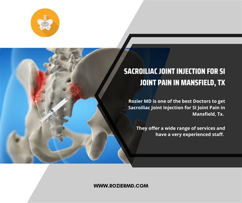 Sacroiliac Joint Injection Procedure And Benefits Mansfield Tx