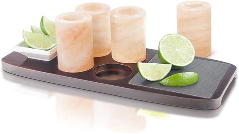 final touch tequila board with himalayan salt glasses 7 piece set at mighty ape australia