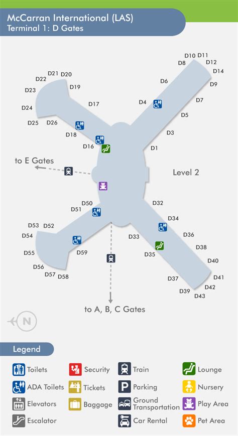 Las Vegas Airport Terminal Map Maps For You