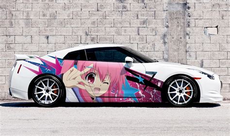 anime girl car side wrap full color graphics vinyl livery etsy new zealand