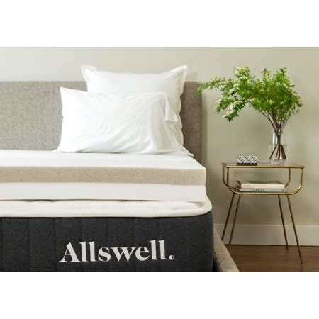 Green tea memory foam mattress topper will enhance the comfort your mattress with 1.5 in. Allswell 4" Memory Foam Mattress Topper Infused With ...