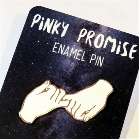 Pinky Promise Pinky Swear Hard Enamel Pin Etsy