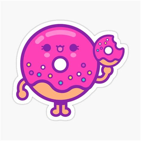 Donut Donut Sticker By Cronobreaker Redbubble