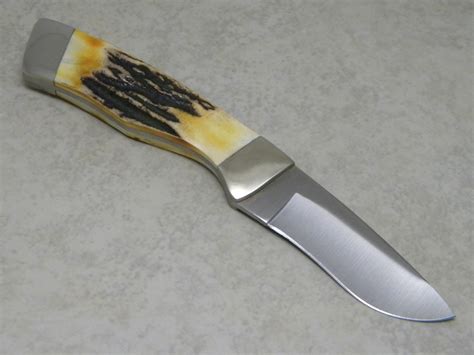 Bear Mgc Usa 580 Pattern Stag 1994 Nkca Club Fixed Blade Knife And Sheath