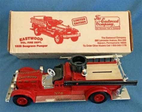 1926 Seagrave Fire Truck Bank Ertl 1991 For Sale Online Ebay