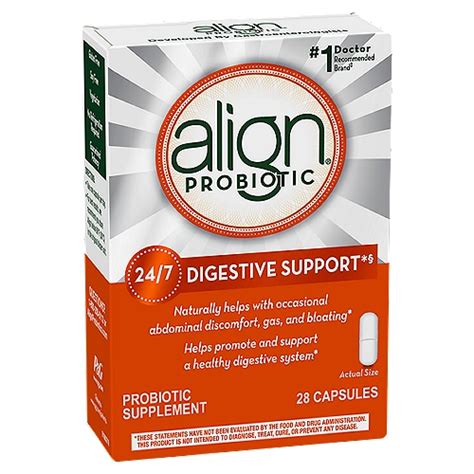 Align 247 Digestive Support Capsules Probiotic Supplement 28 Count