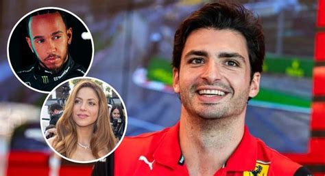 Carlos Sainz señalado como el Cupido de la relación entre Shakira y Lewis Hamilton
