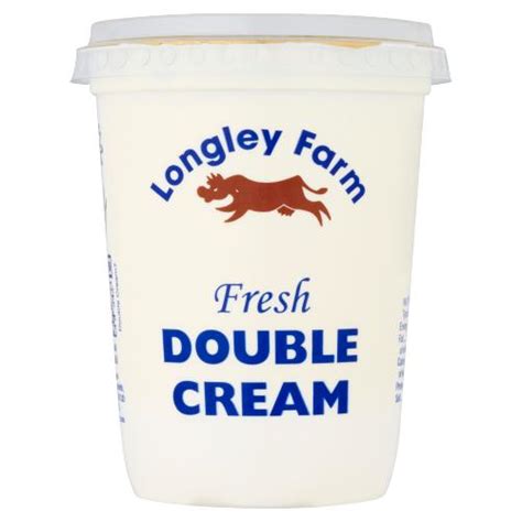 Longley Farm Fresh Double Cream Pasteurised 450ml Deliver Blantyre
