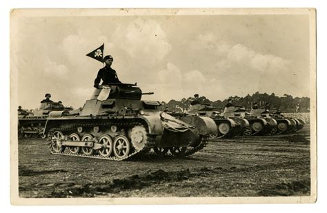 Postcard Of Nazi Tanks Side Of The Portal To Texas History