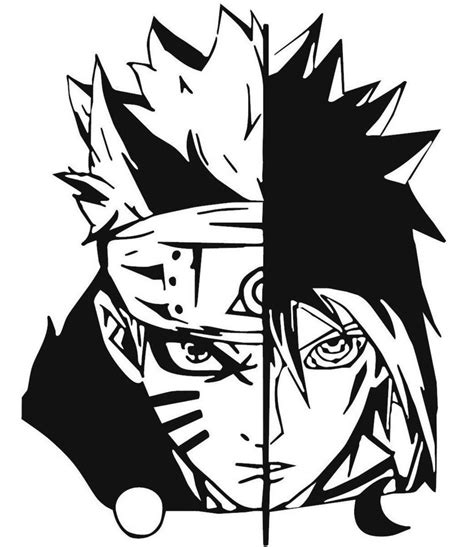 Naruto Naruto Uzumaki And Sasuke Uchiha Decal Sticker