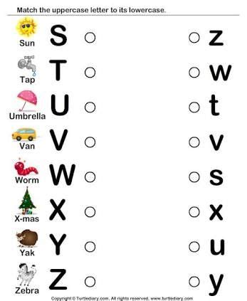 Kids will complete this abc cut and paste activity by colouring the pictures and cutting them out ( . Image result for matching capital letter and lower case ...