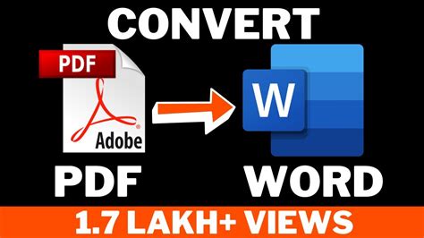 There are many online tools like smallpdf. How to Convert pdf to word document ! Hindi - YouTube