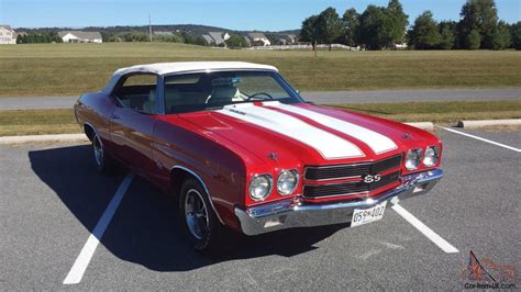1970 Chevelle Ss Convertible Cranberry Red With White Top