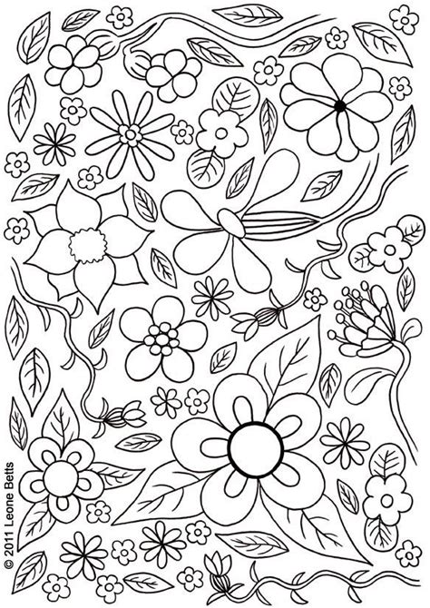 Summer Flower Coloring Pages Haroldilwong