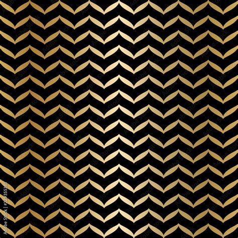 Geometric Seamless Black And Gold Texture Golden Wrapping Paper