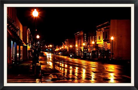 Night Scene In Smalltown America Shutterbug