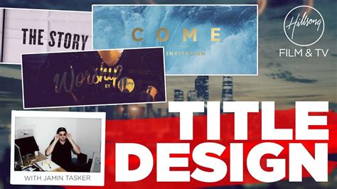 3 Helpful Tips On Title Design Youtube