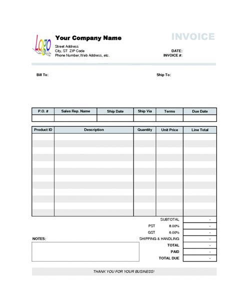 Limited Company Invoice Template Uk Cards Design Templates