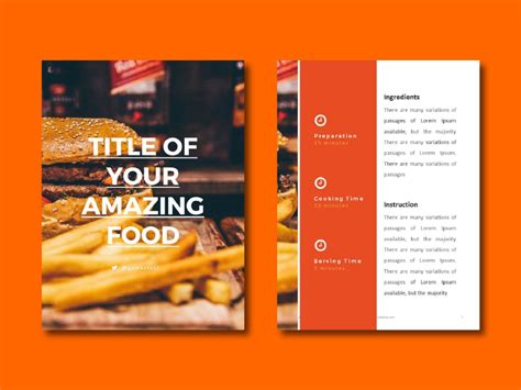 eBook Template - PowerPoint Template | Ebook template, Ebook template design, Cookbook template