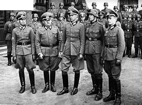 Good Uniform Study German Officers In Uniform Circa 1940s A Photo On