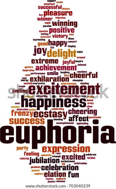 Euphoria Word Cloud Concept Vector Illustration Stock Vector Royalty