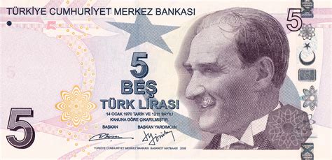 5 Lira Purple Turkey Numista
