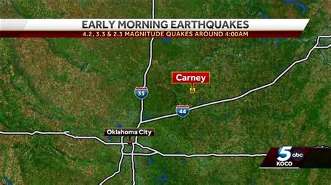 Large Earthquake Rattles Near Carney Youtube