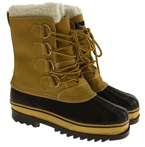 NEW Mens SNOWY CREEK Warm Lined Waterproof Men Snow Boots Sizes 8 9 10 ...