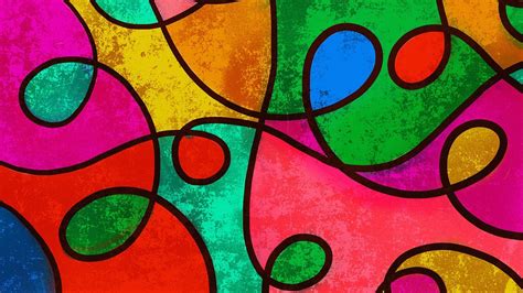 Colorful Stained Glass Art Wallpaper Backiee