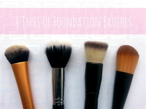 A Chick With Lipstick Beauty Basic 4 Types Of Foundation Brushes