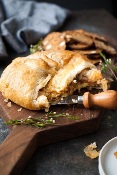 Baked Puff Pastry Wrapped Brie W Fig Jam Recipe Fig Jam Puff