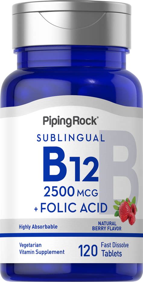 B12 2500 Mcg Lozenges Folic Acid 400 Mcg Benefits Reviews