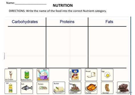 Nutrition Nutrients English Esl Powerpoints